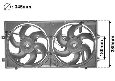 VAN WEZEL Ventilators, Motora dzesēšanas sistēma 5874749